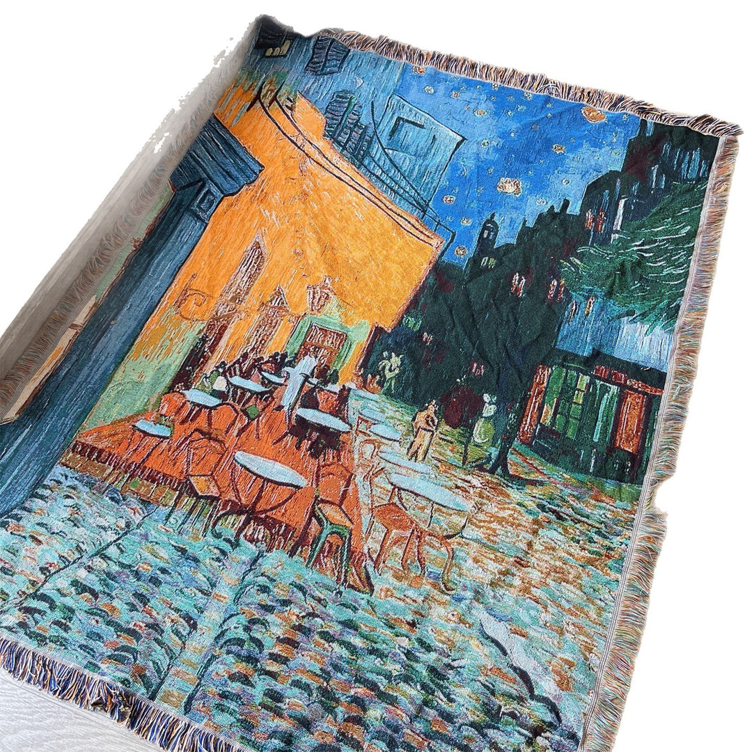 Künstlerische Wandteppich-Wurfdecke