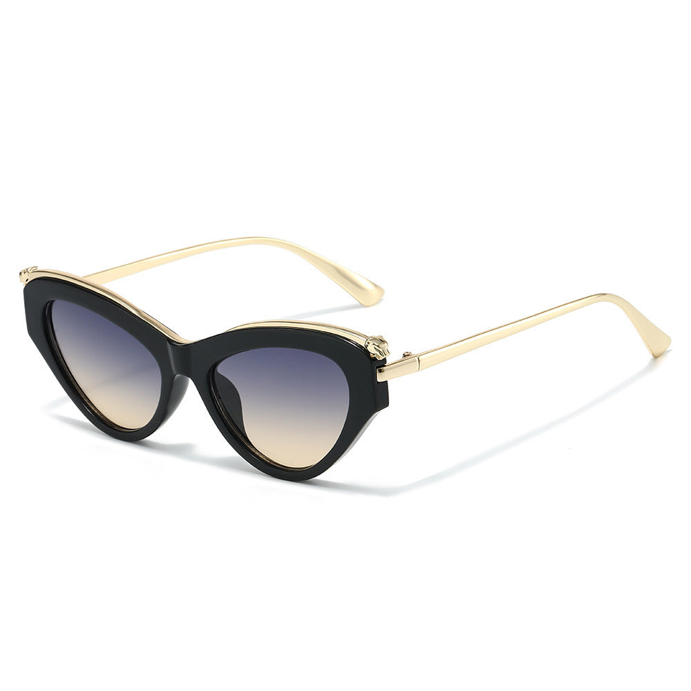Glamouröse Cat-Eye-Sonnenbrillen mit verlaufenden Gläsern Karnz