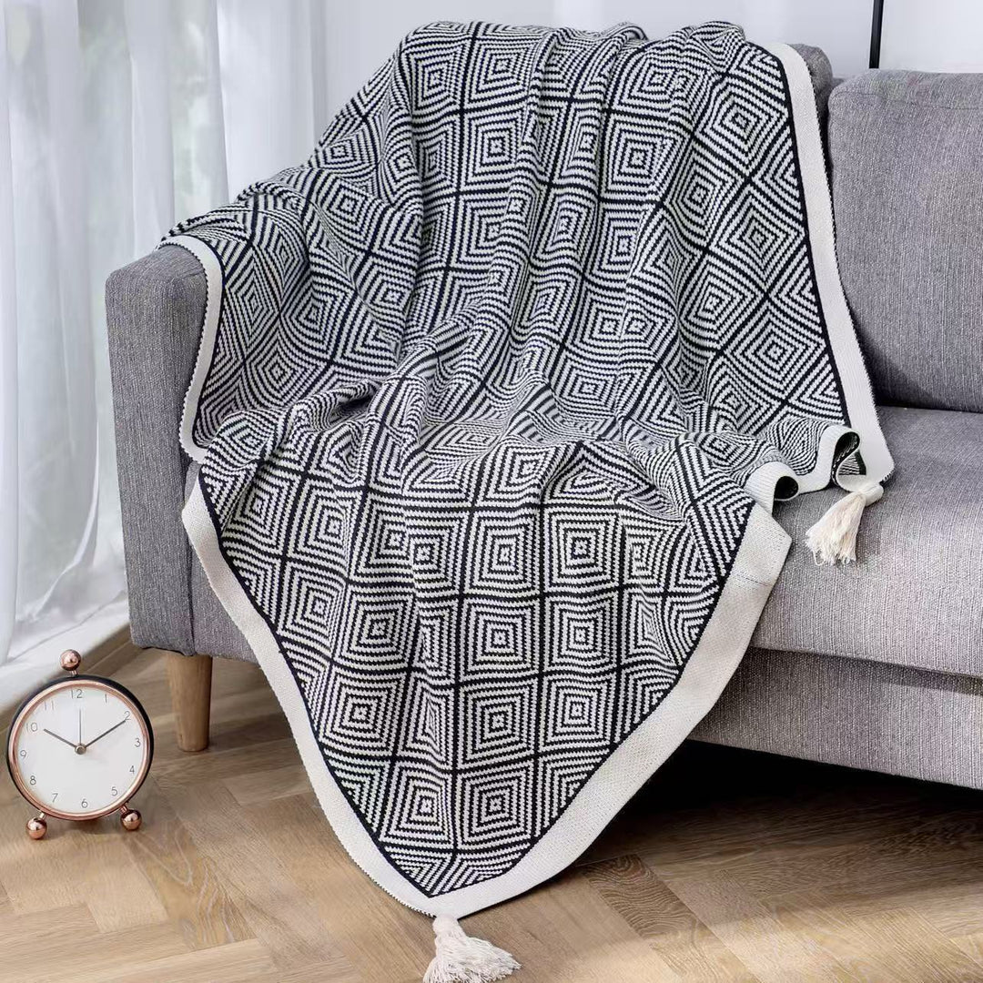 Hausdekor Strickwurfdecken mit Struktur