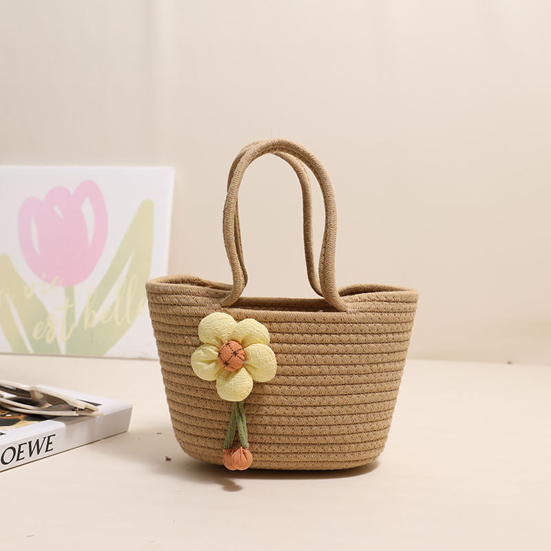 Damen Handgefertigte Kosmetiktasche mit floralem Design Karnz