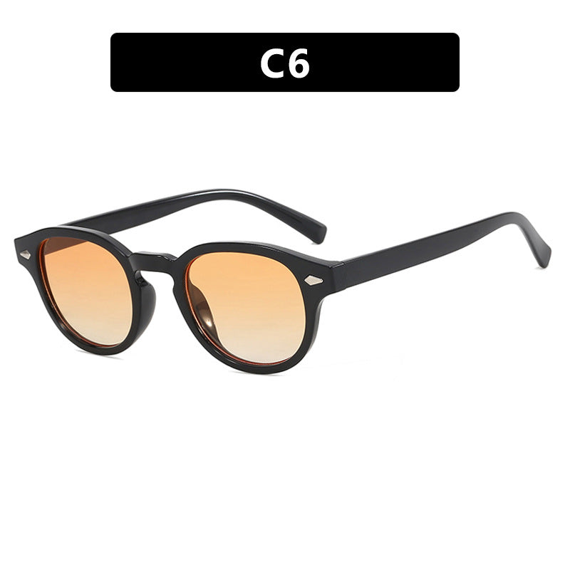 Damen runde Sonnenbrille mit elegantem Design und UV-Schutz Karnz