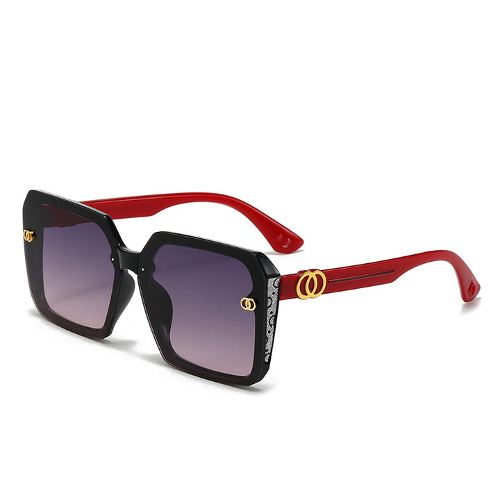 Oversized geometrische Sonnenbrille
