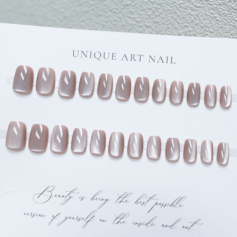 Glänzendes Kurzes Press-On Nagelset