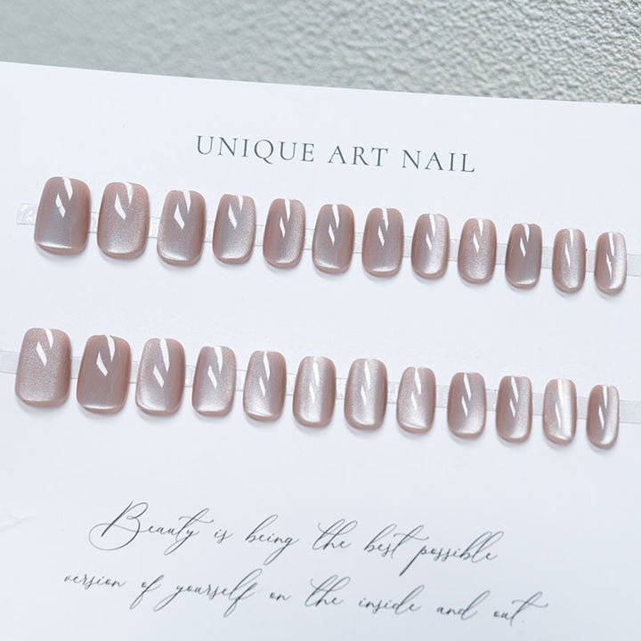 Glänzendes Kurzes Press-On Nagelset