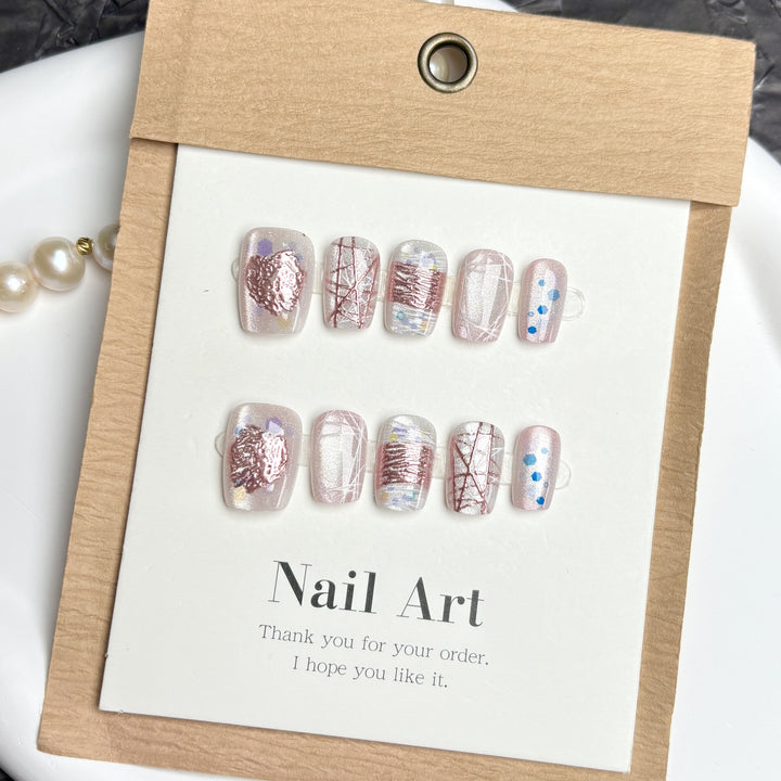 Premium dekorative Press-On-Nagelkunst
