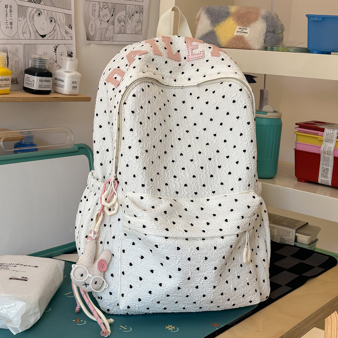 Niedlicher herzförmiger lässiger Rucksack Karnz
