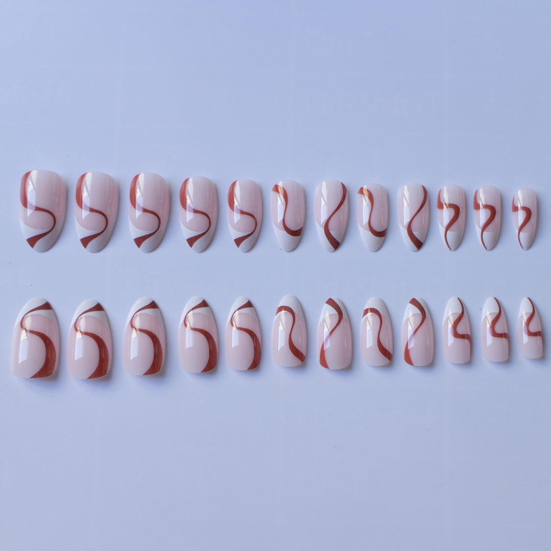 Künstlerisches Wirbelmuster Nagelkunst Set