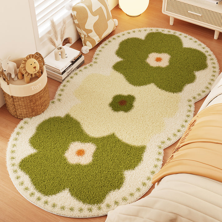 Blumenmuster Komfort Teppich