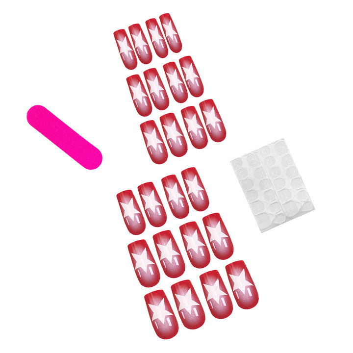 Kreative Nail Art mit Sternen-Motiv Karnz