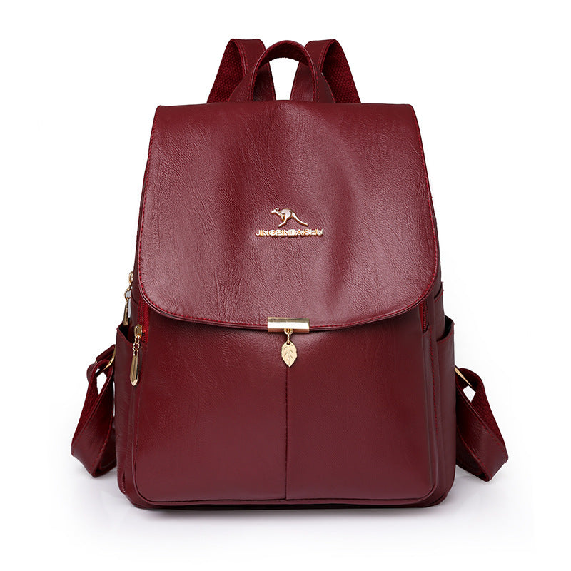 Stylische Leder Rucksack