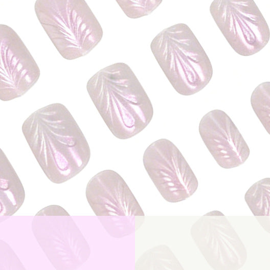 Elegante Texturierte Nagelkunst Karnz