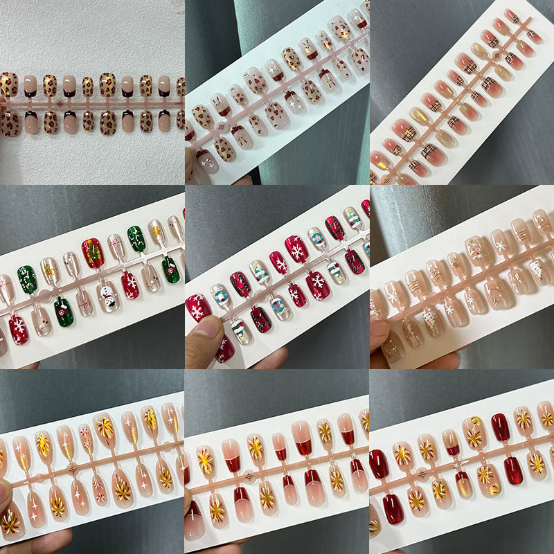 Künstlerisches Ombre Press-On Nagelspitzen Set Karnz