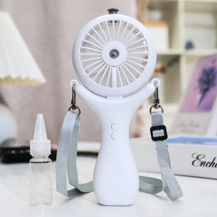 Damen Tragbarer USB Handventilator mit Sprühfunktion Karnz