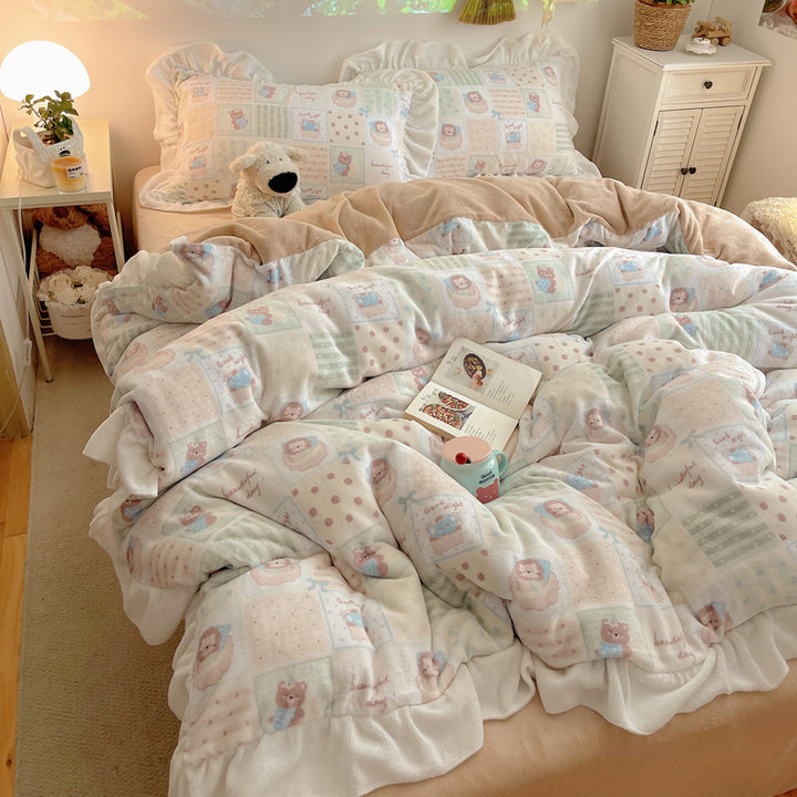 Gemütliche Plüschdecke