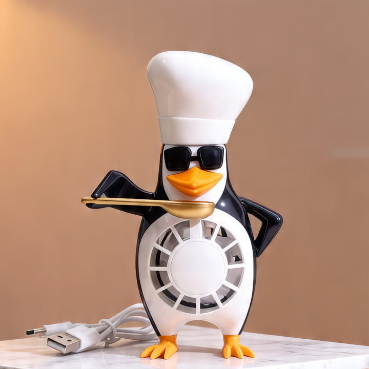 Unisex Tischventilator im cleveren Pinguin-Design Karnz