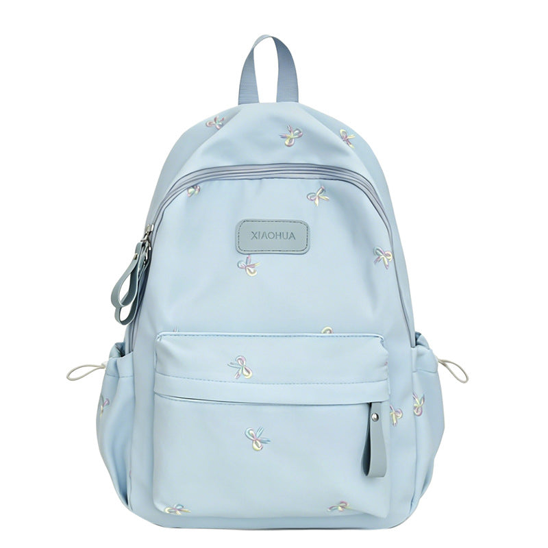 Bestickter Blumen-Detail Freizeit-Rucksack Karnz