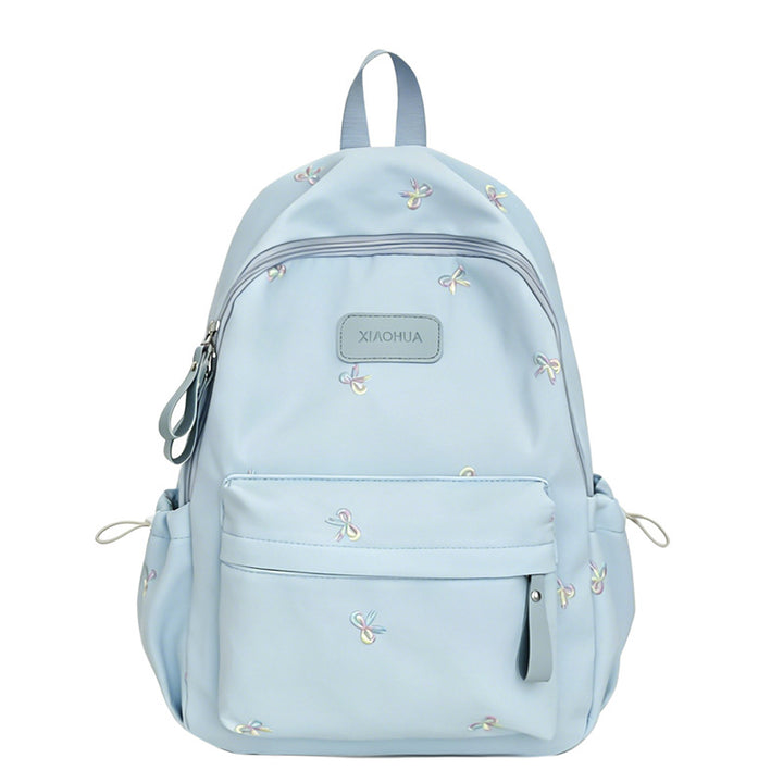Bestickter Blumen-Detail Freizeit-Rucksack Karnz