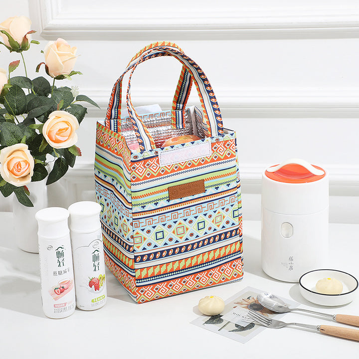 Blumenmuster Isolierter Lunch Tote Karnz