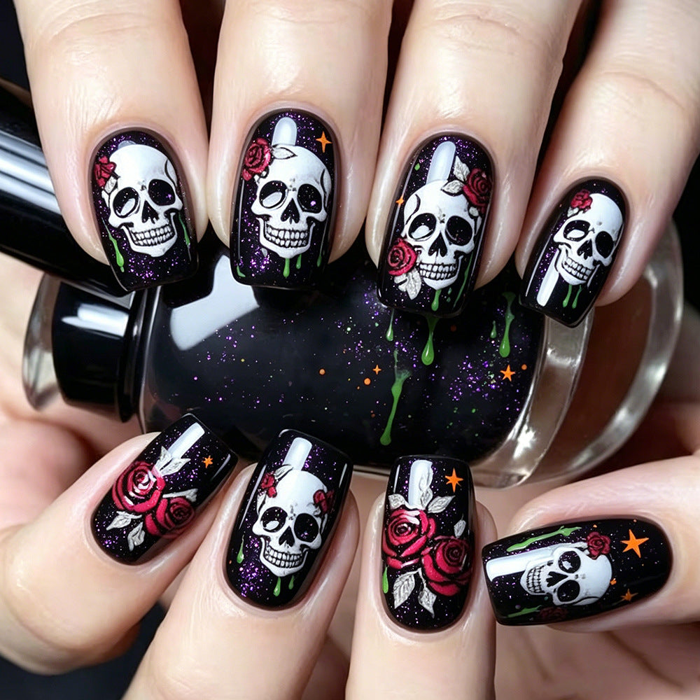 Gothic Skull Nagelkunst Set Karnz