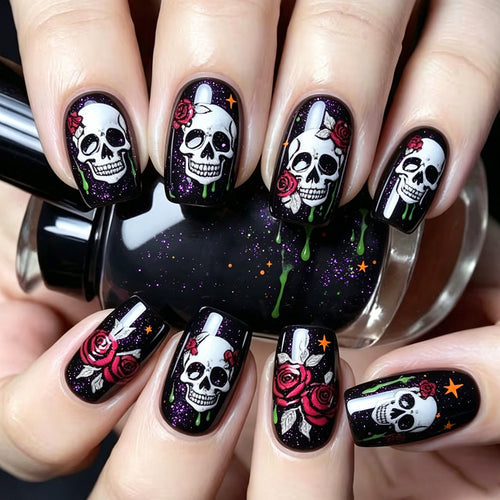 Gothic Skull Nagelkunst Set Karnz