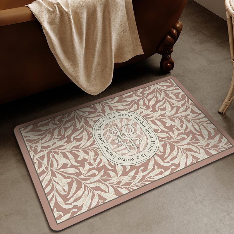 Elegante Blumendesign-Badmatte