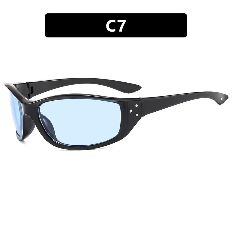 Damen Sportliche Sonnenbrille mit ergonomischem Rahmen und UV-Schutz Karnz