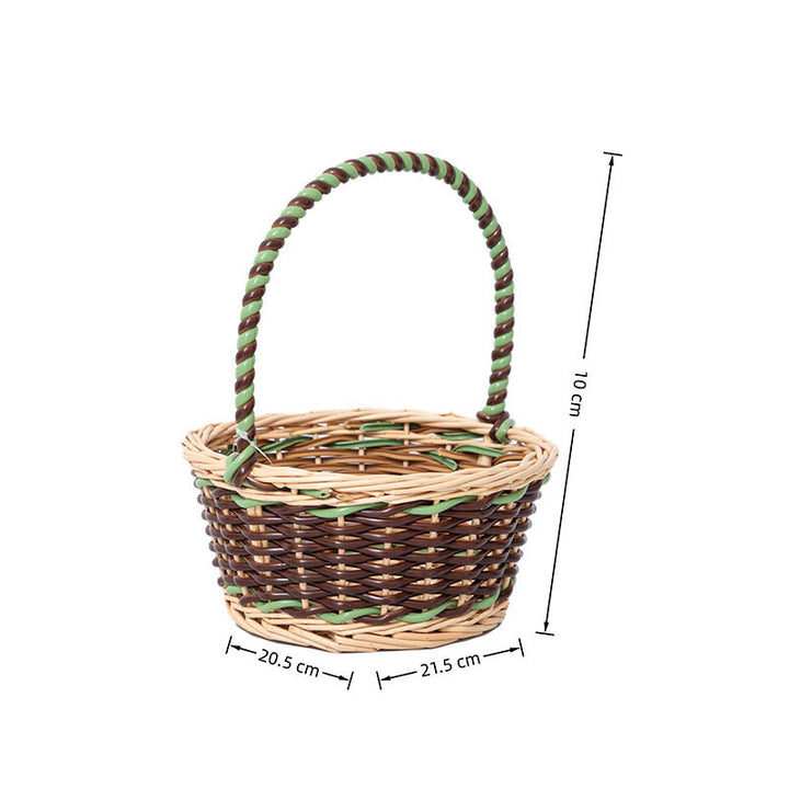 Dekorative Geflochtene Blumenkorb Karnz
