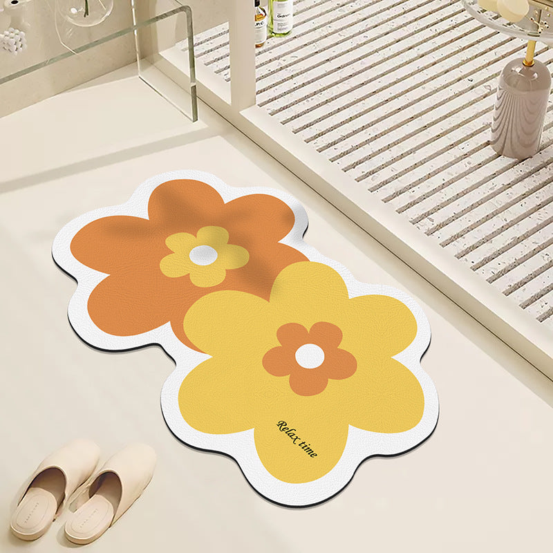 Floral Design Badmat für Badezimmer