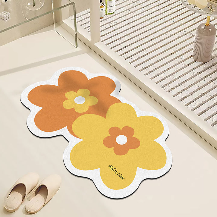Floral Design Badmat für Badezimmer