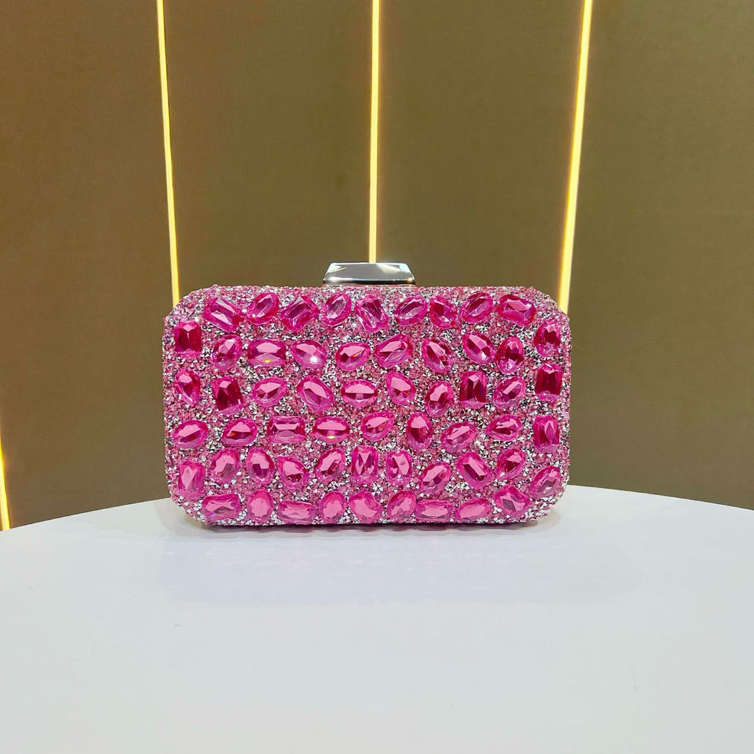 Glamouröse Bejeweled Abend Clutch