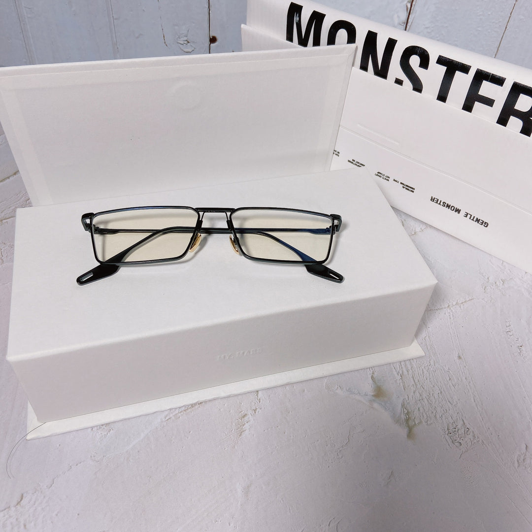 Modische Sonnenbrille mit Rechteckigem Metallrahmen Karnz