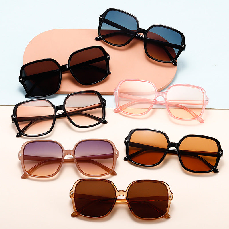 Damen elegante quadratische Sonnenbrille Karnz