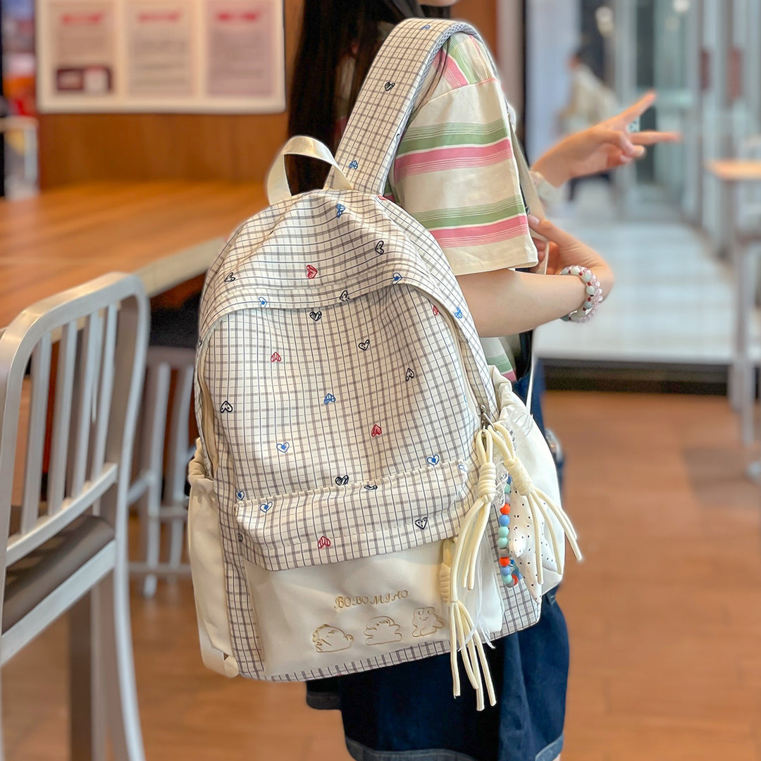 Fun Herz Druck Freizeit Rucksack Karnz