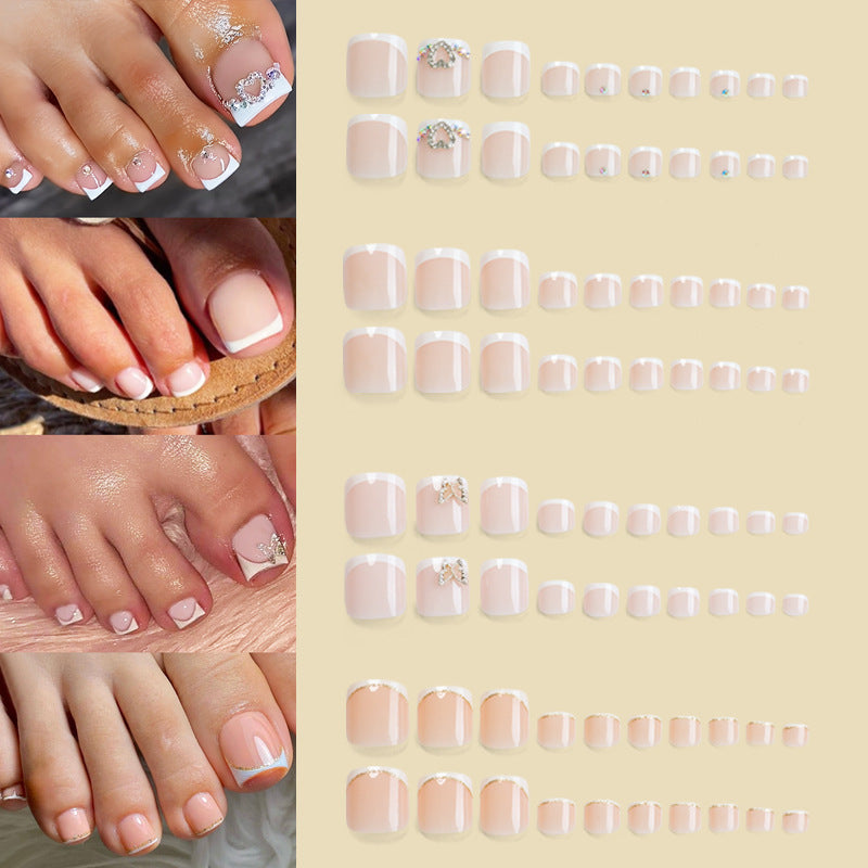 Elegantly Gestyltes Französisches Spitzen Nagelkunst-Set Karnz
