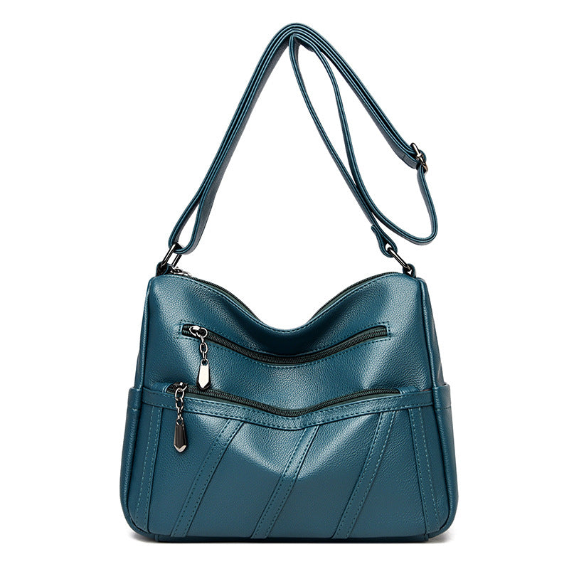 Elegante Schultertasche mit Reißverschlussdetails Karnz