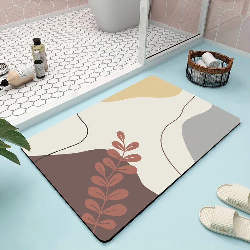 Modern Geometrisches Muster Badematte