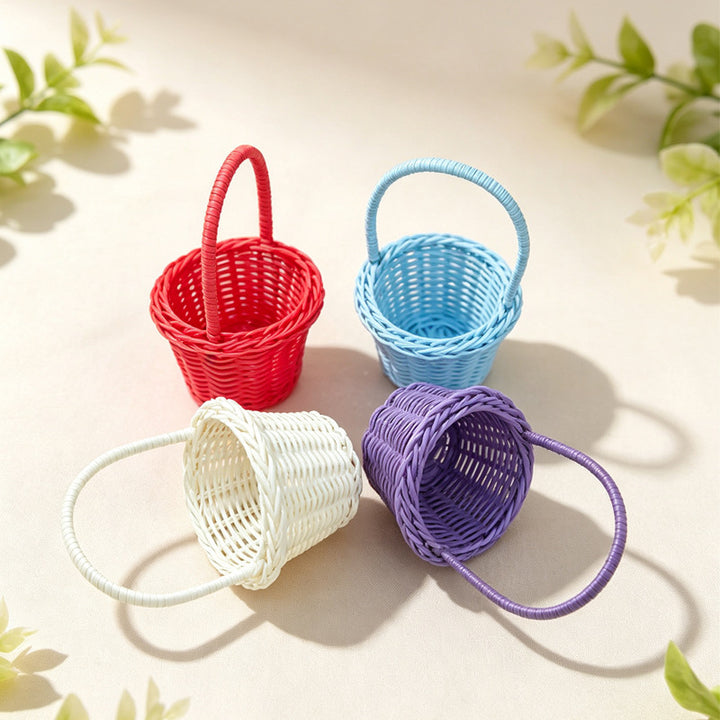 Dekorative Miniatur Geflochtene Korb Karnz