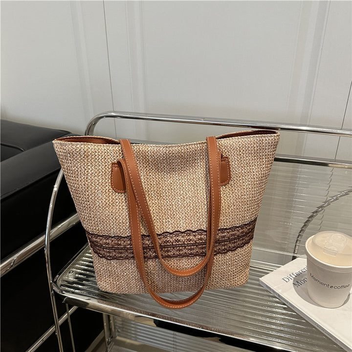 Umweltfreundliche handgewebte Strandtasche Karnz