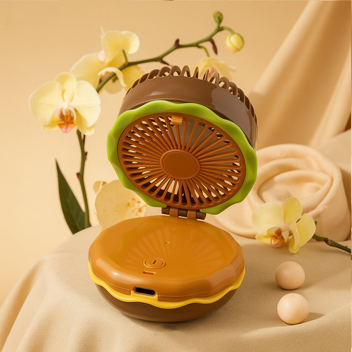 Damen kreativer tragbarer Mini-Ventilator mit Katzenmotiv Karnz