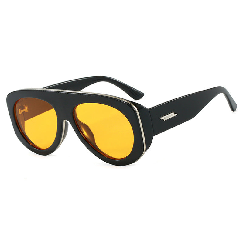 Damen extravagante Sonnenbrille im markanten Design Karnz