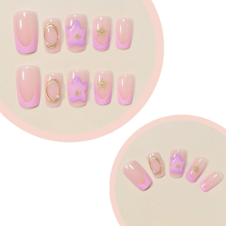 Künstlerisches Press-On Nageldesign Set Karnz