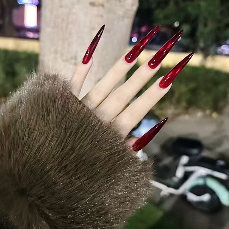 Künstlerische Lange Stiletto-Nagelverzierungen Karnz