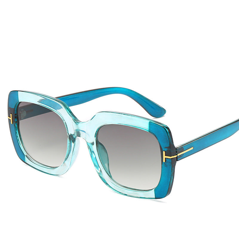 Oversized Mode Sonnenbrille mit verlaufenden Gläsern Karnz
