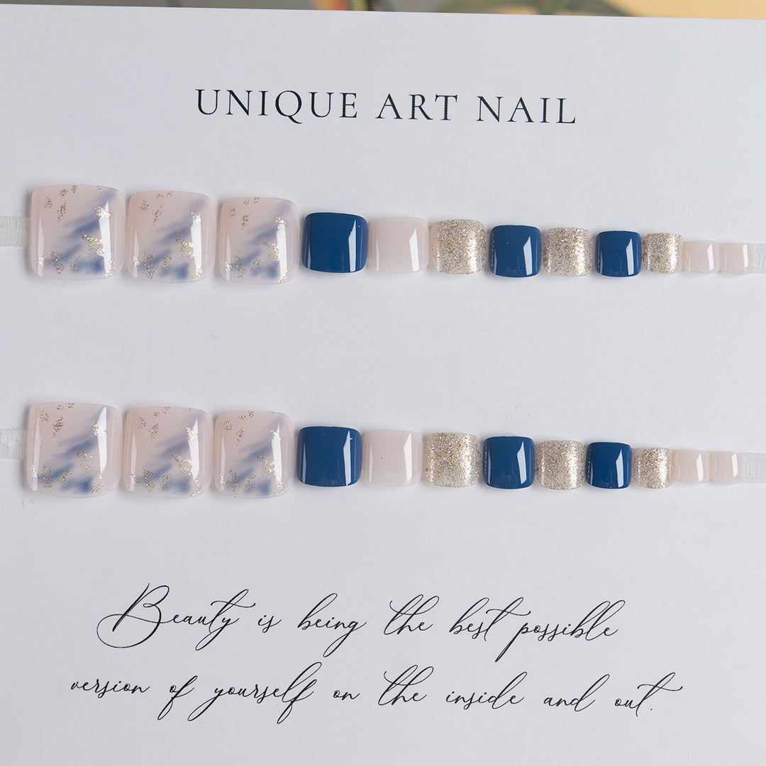 Artistisches Gel-Fußnagelkunst