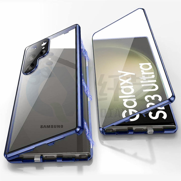 Sandsberg | Magnetische Samsung-Glashülle | Doppelseitiges Gehärtetes Glas