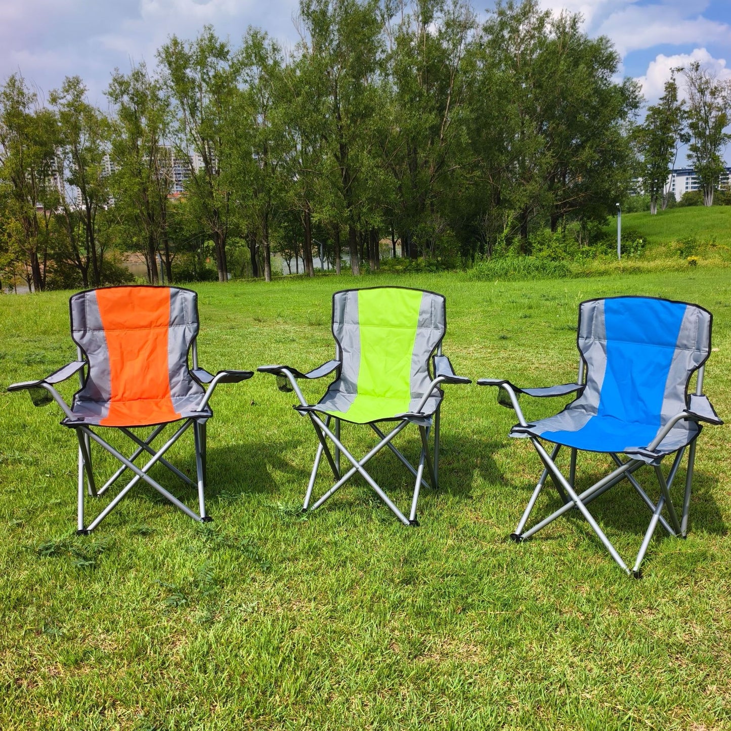 Damen Campingstuhl mit ergonomischer Rückenlehne Karnz