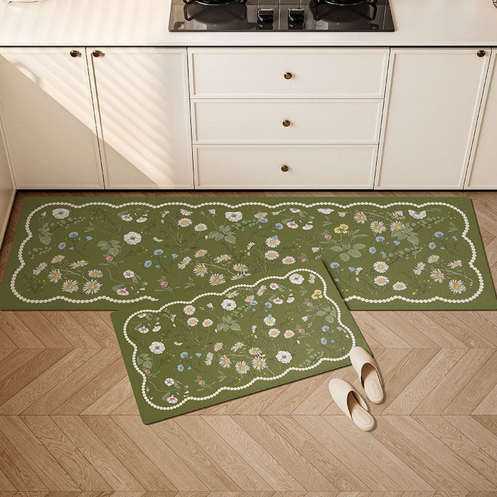 Floral Print Küchenläufer