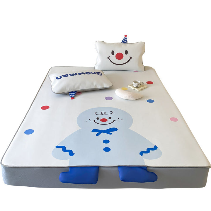 Wasserdichte Kinder-Matratzenauflage mit rutschfester Spannhusse & niedlichen Cartoon-Tiermotiven