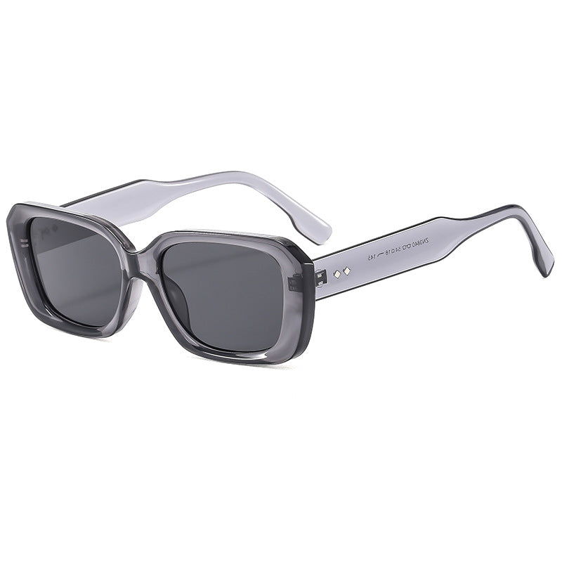 Damen große quadratische Sonnenbrille mit robustem Rahmen und UV-Schutz Karnz