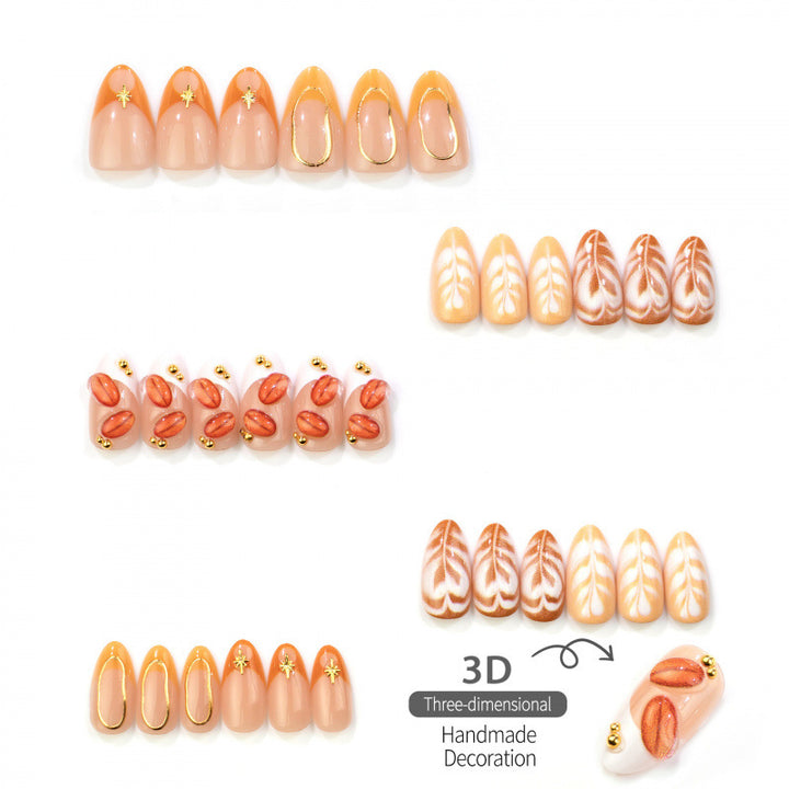 Künstlerisches abstraktes Nagelkunst-Set